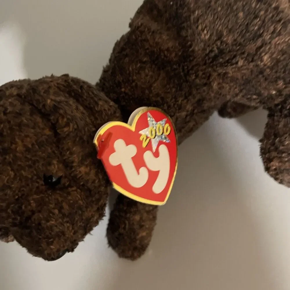 Ty Beanie Baby FETCHER the Brown Lab Dog (7 Inch) NEW MWMTs  Stuffed Animal Toy